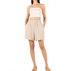 NEW BEFORE YOU willa cropped bandeau top in eggshell